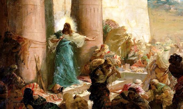 Enrique Simonet: Expulsión de los mercaderes del Templo