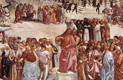 Luca Signorelli:&nbsp;Az Antikrisztus prédikációja és tettei