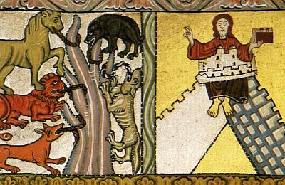 Képrészlet ​Bingeni Szent Hildegárd​ SCIVIAS című művéből